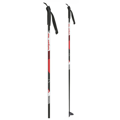 alpina cx-10 carbon cross country ski poles ST Plus 2022 Blue / 160 Cork Grip 16mm Shaft Diameter Steel Tip Touring Basket Alpine Carbon Cork Trekking Poles