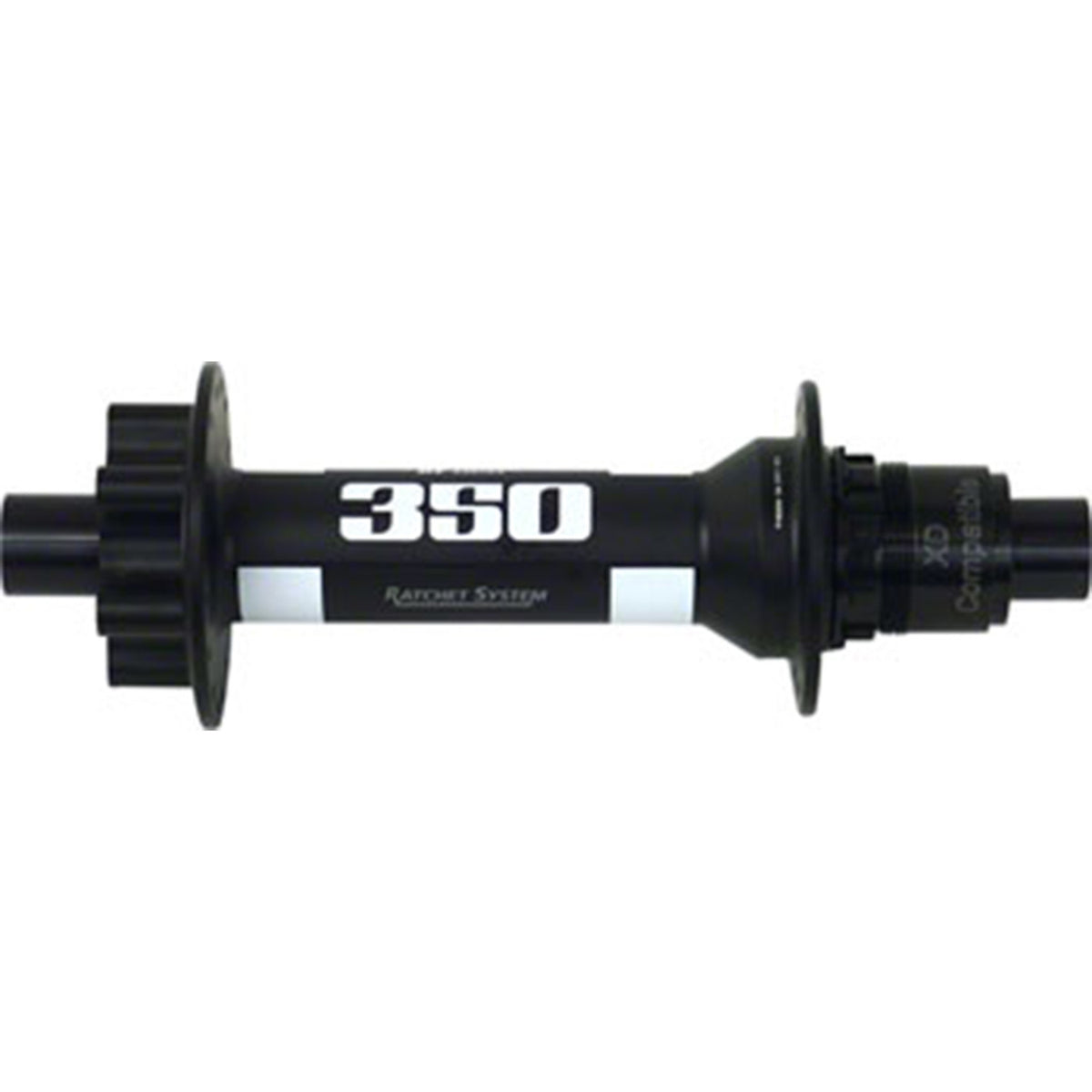 DT Swiss 350 Big Ride Rear Hub - 12 x 197mm, 6-Bolt, XD, Black/White ...