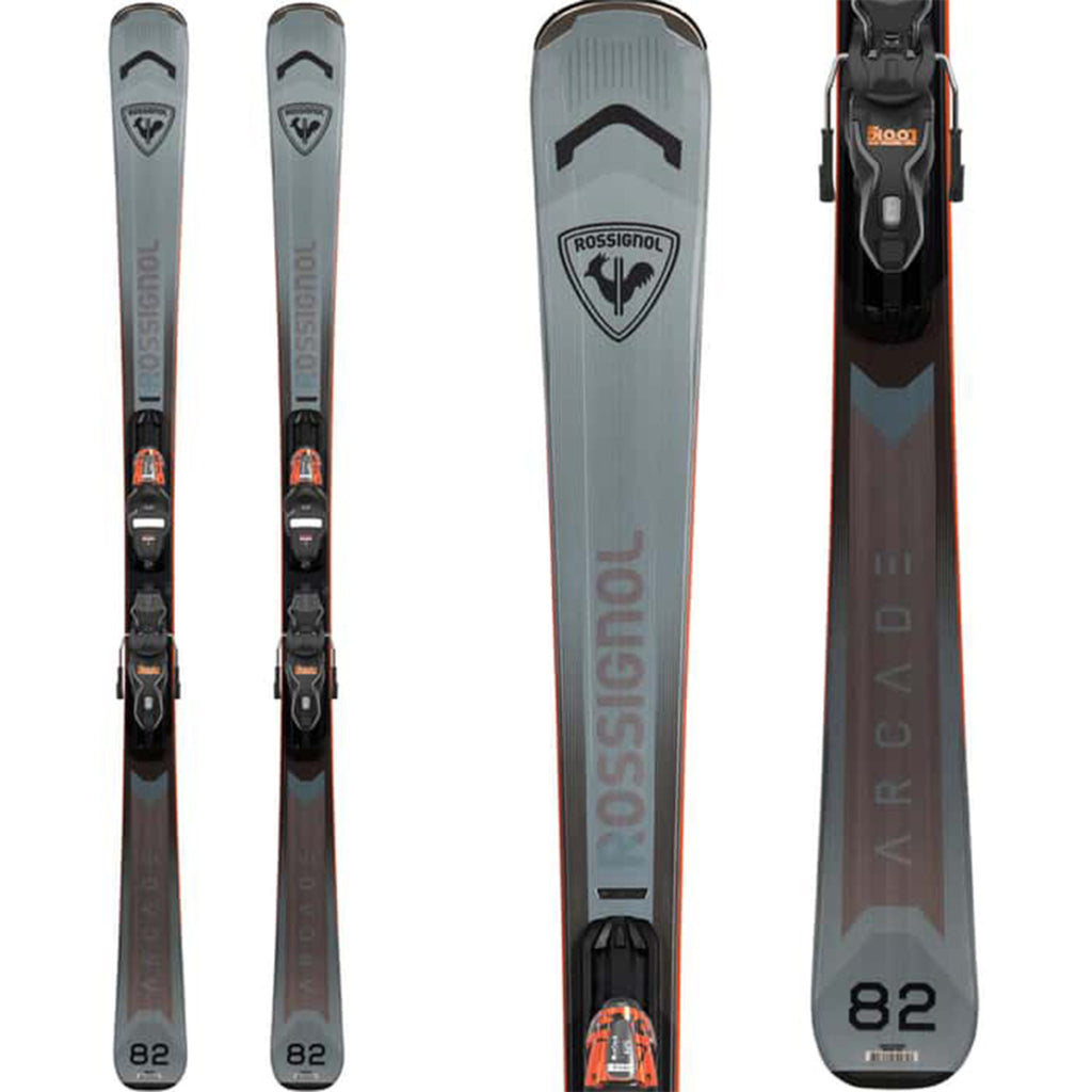 Rossignol Arcade 82 Skis w/Xpress 11 GW B83 Black Orange Bindings