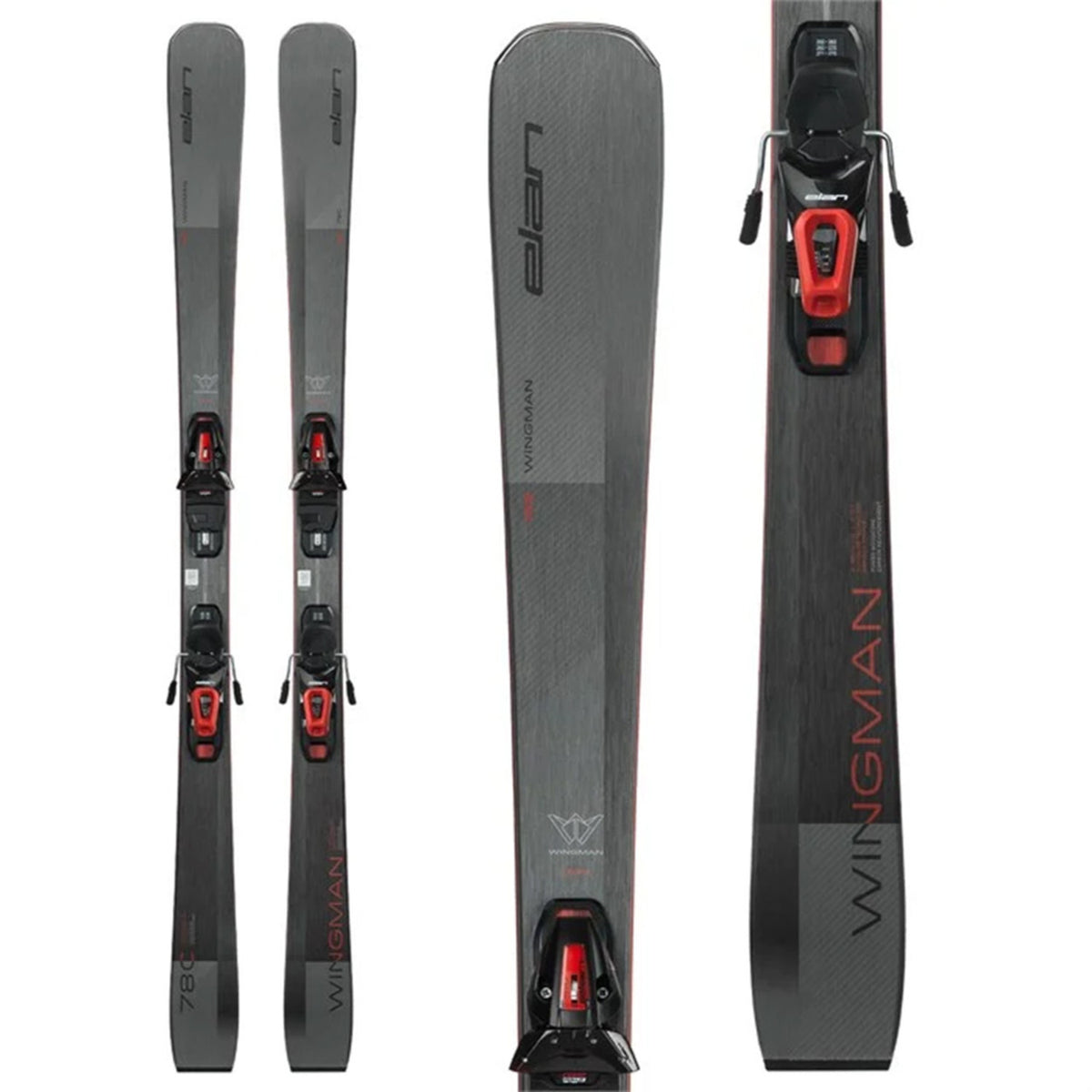 Elan Wingman 78 C Skis w/L 10.0 GW Shift B78 Black/Red Bindings 2026 ...