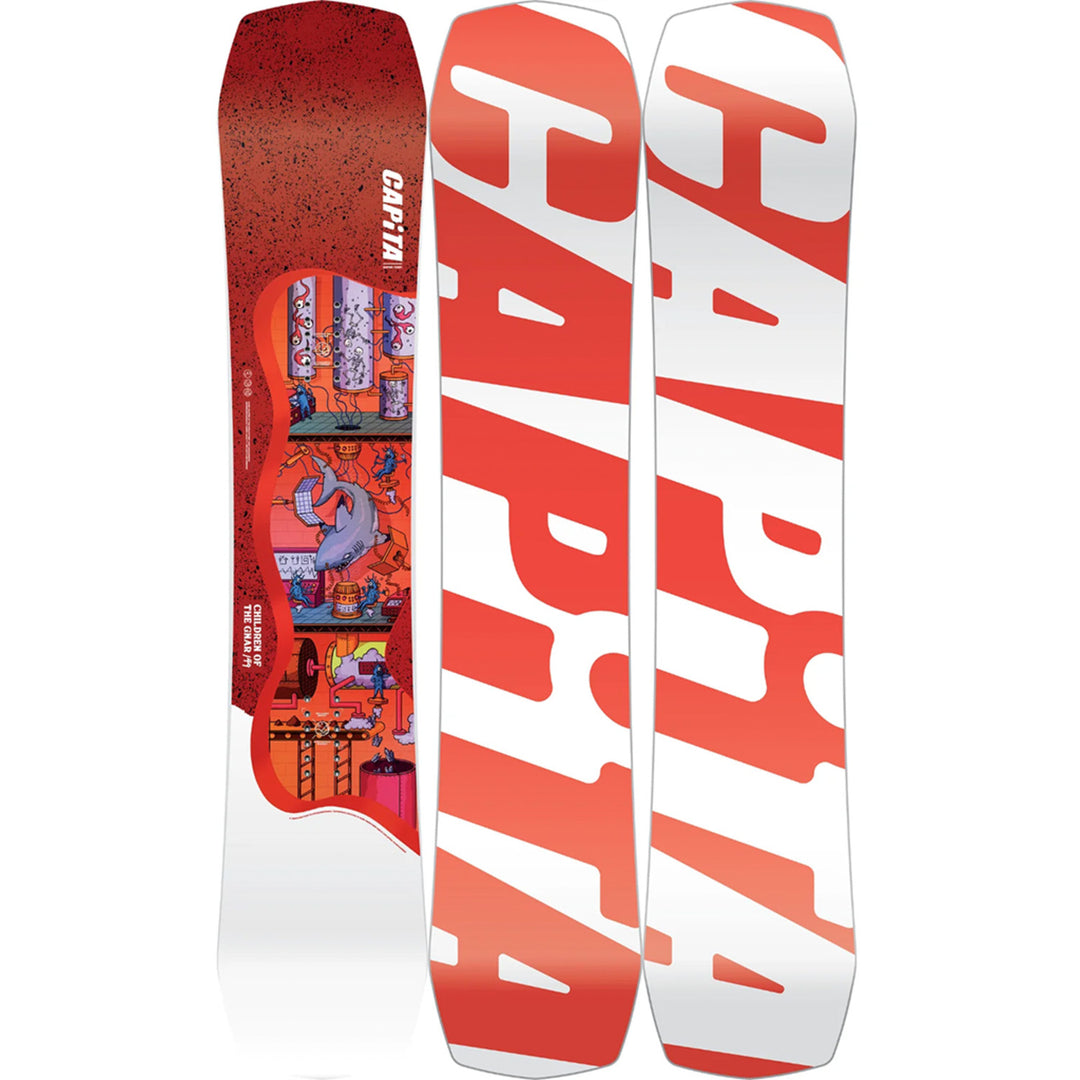 capita kids snowboard Kids' Children Of The Gnar 2024 – Alpine East color:Black / Black Arbogast Jitterbug Bull Frog Size_140cm-149cm down board to the