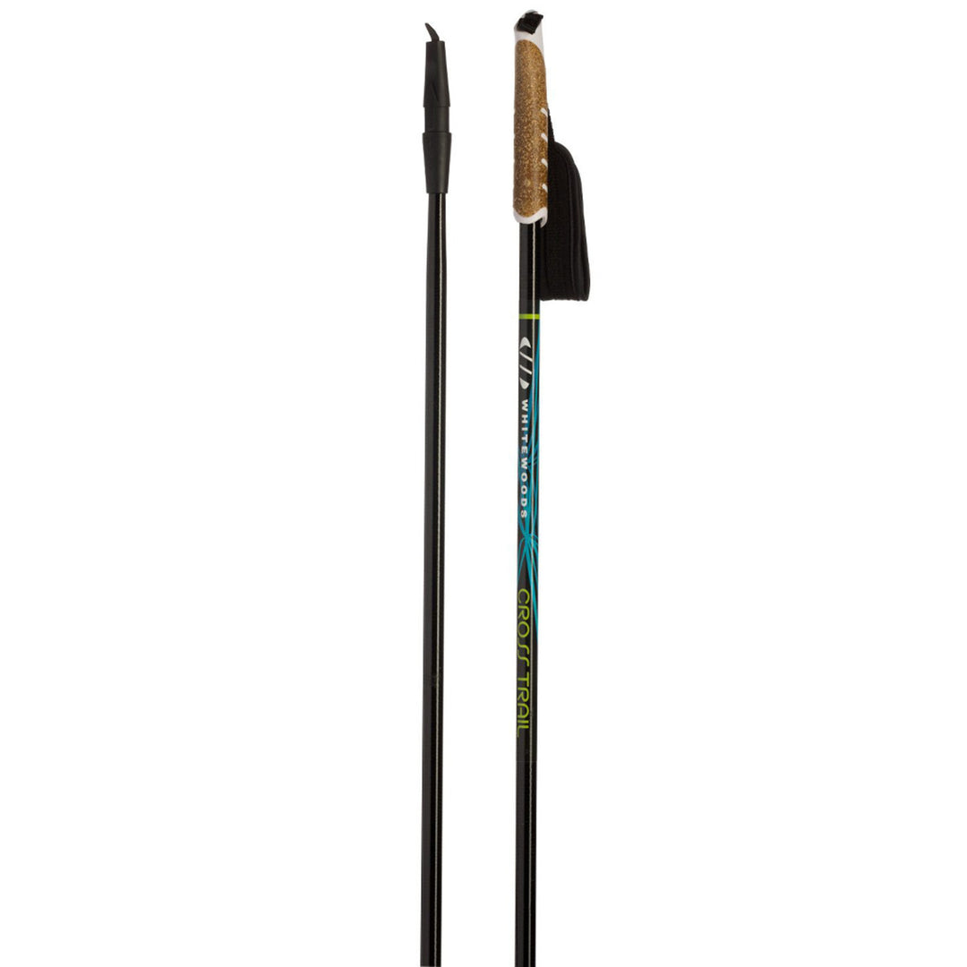 adjustable cross country ski poles Whitewoods Junior Cross Trail Glass/Touring Ski Pole