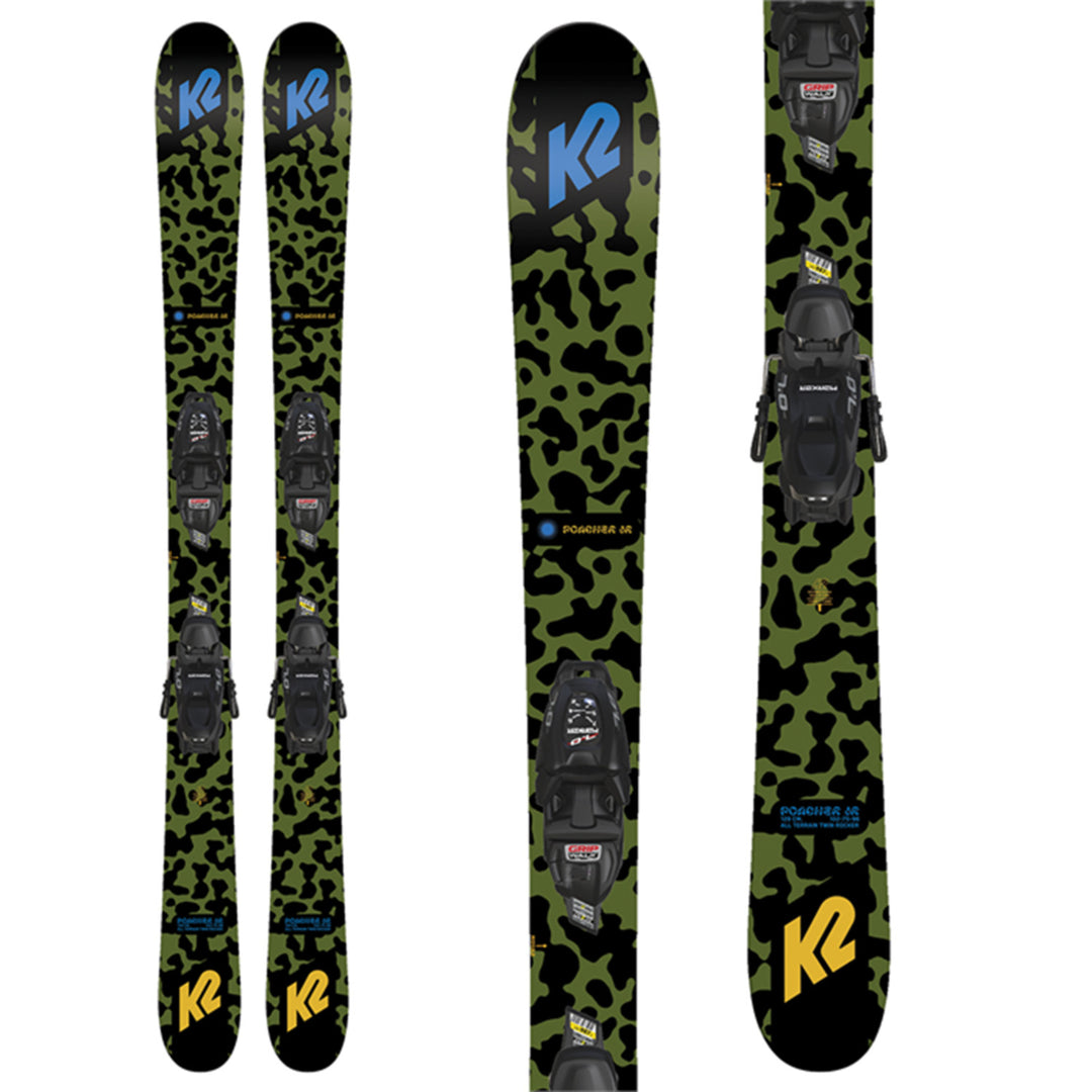 2020 k2 poacher skis K2 Kids' Poacher Jr Skis w/FDT 4.5 Bindings 2023 119